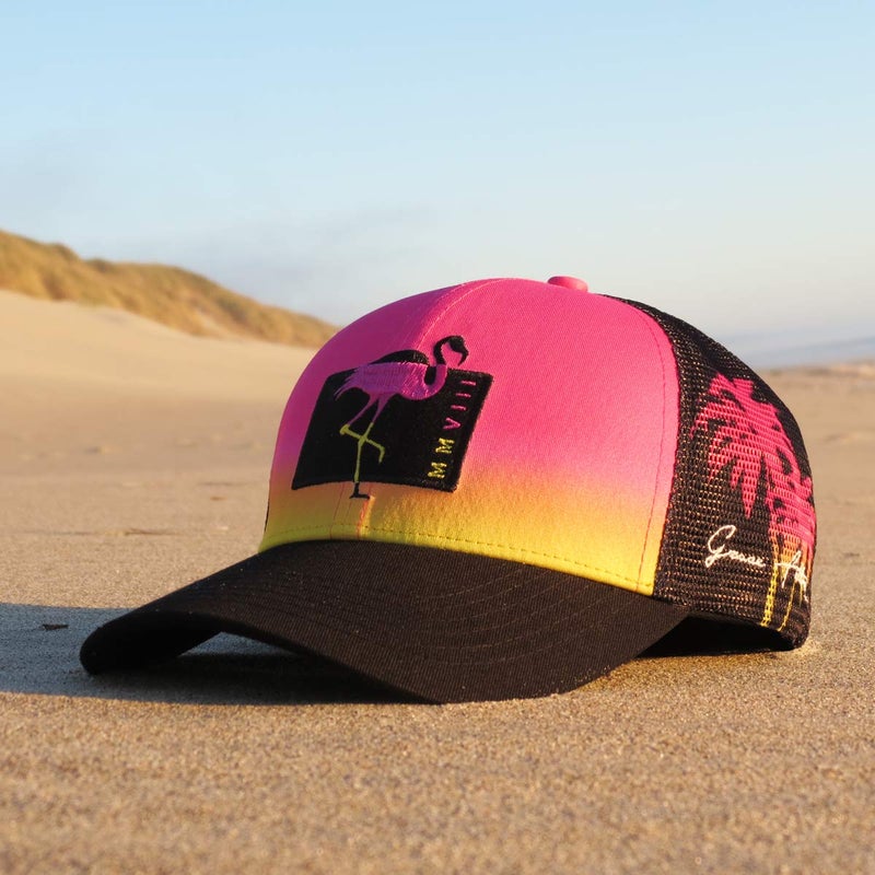 Grace Folly Beach Trucker Hats for Women- Snapback Baseball Cap for Summer (Flamingo) - Image 5